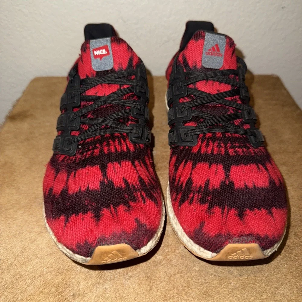 Adidas Ultra Boost X Nice‎ Kicks No Vacant Sneakers Red, Black Size 9